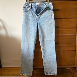 Abercrombie Womens 90s Straight High Rise Size 27 Jeans